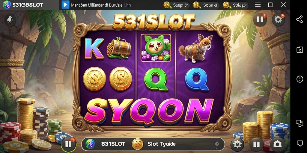 Tampilan menakjubkan dari gameplay 531SLOT yang penuh keseruan.