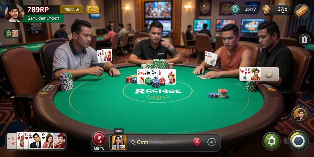 Gameplay seru Poker di 789RP dengan pemain nyata.