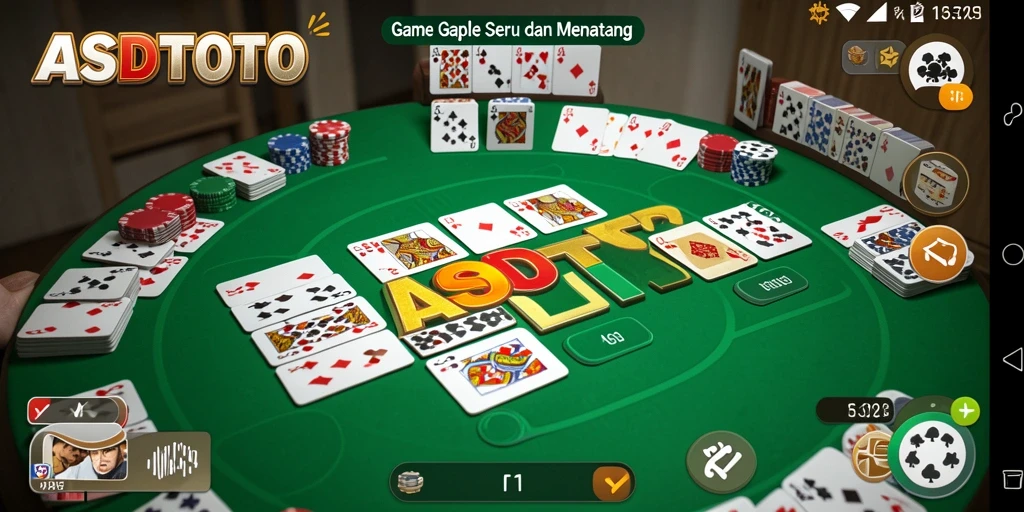 Gameplay seru ASDTOTO yang mengasyikkan saat bermain Gaple.