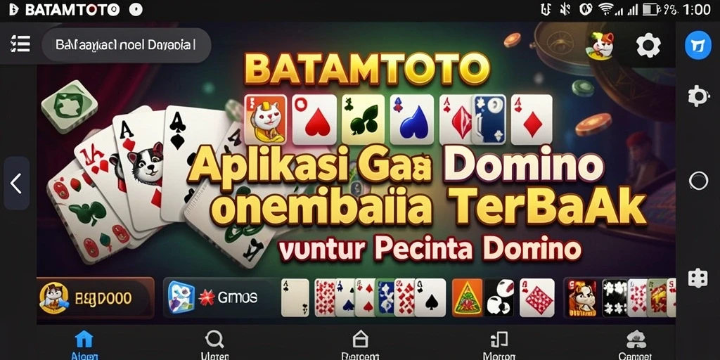 Screenshot utama BATAMTOTO menampilkan serunya permainan Domino