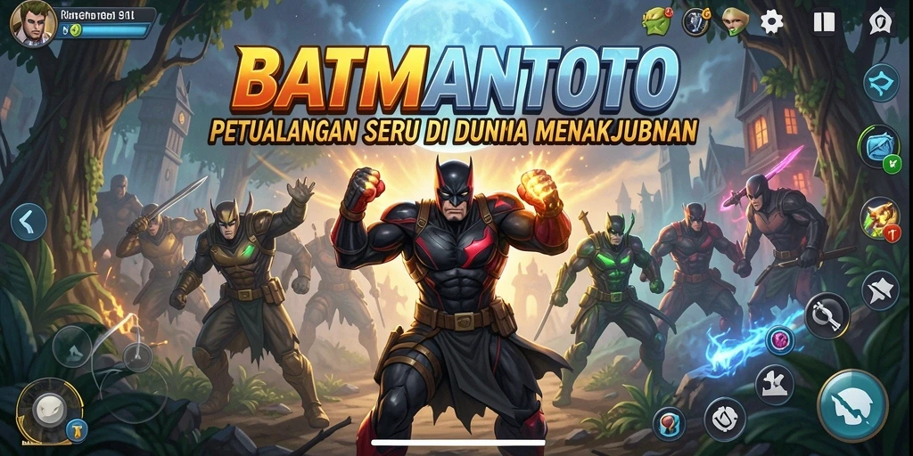 Tangkapan layar gameplay <strong>BATMANTOTO</strong> menunjukkan aksi petualangan yang mendebarkan.