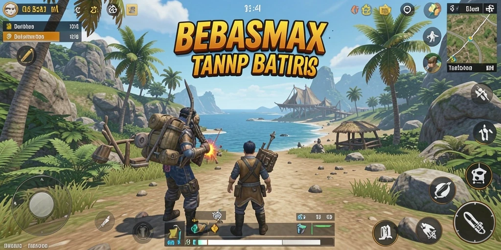 Tangkapan layar menunjukkan gameplay Open World BEBASMAX yang menakjubkan.