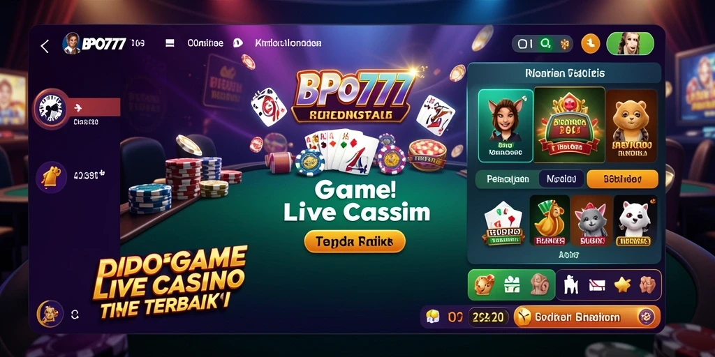 Gambaran gameplay mendebarkan dari BPO777 Live Casino.