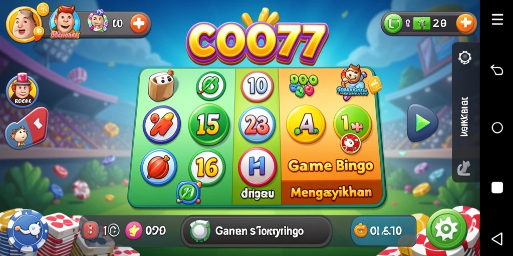 Gameplay seru di COO77 dengan banyak pemain Bingo.