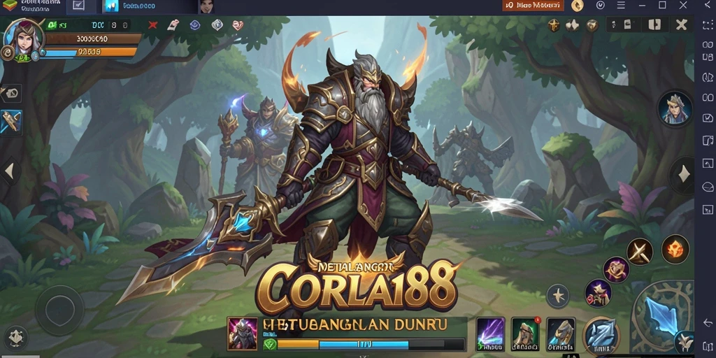 Gameplay menakjubkan dari CORLA188 dalam dunia MMORPG.