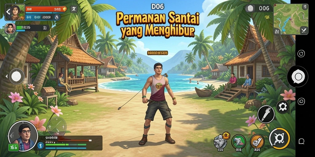 Tampilan gameplay D06 yang menarik dan menghibur.