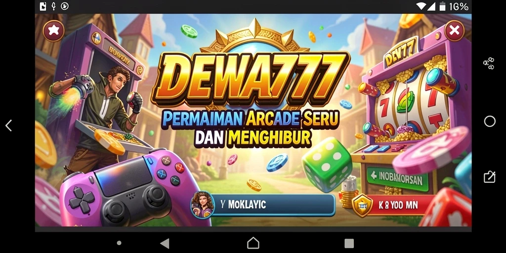 Tangkapan layar gameplay DEWA777 yang menunjukkan aksi seru di level permainan.