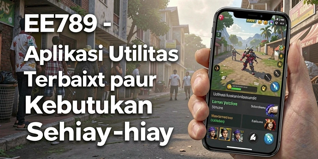 Screenshot utama EE789 yang menunjukkan fitur utilitasnya.