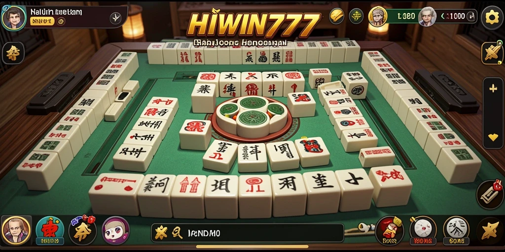 Gambaran mendebarkan dari gameplay HIWIN777 Mahjong.