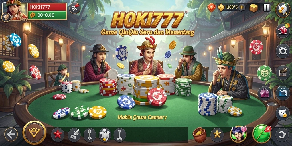 Tampilan gameplay QiuQiu yang seru dalam HOKI777.