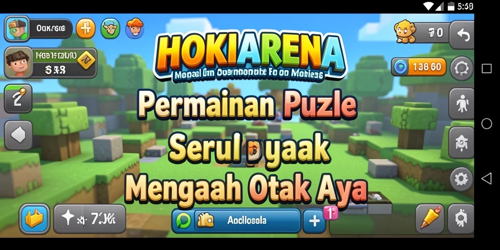 Tangkapan layar HOKIARENA menunjukkan gameplay puzzle yang menarik dan seru.