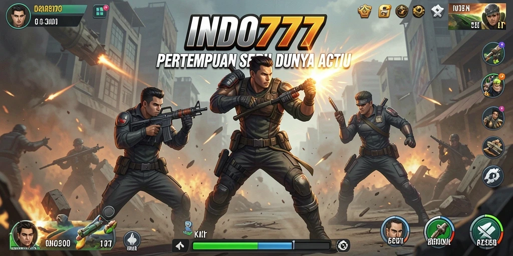 Tampilan memukau dari gameplay aksi di INDO777.