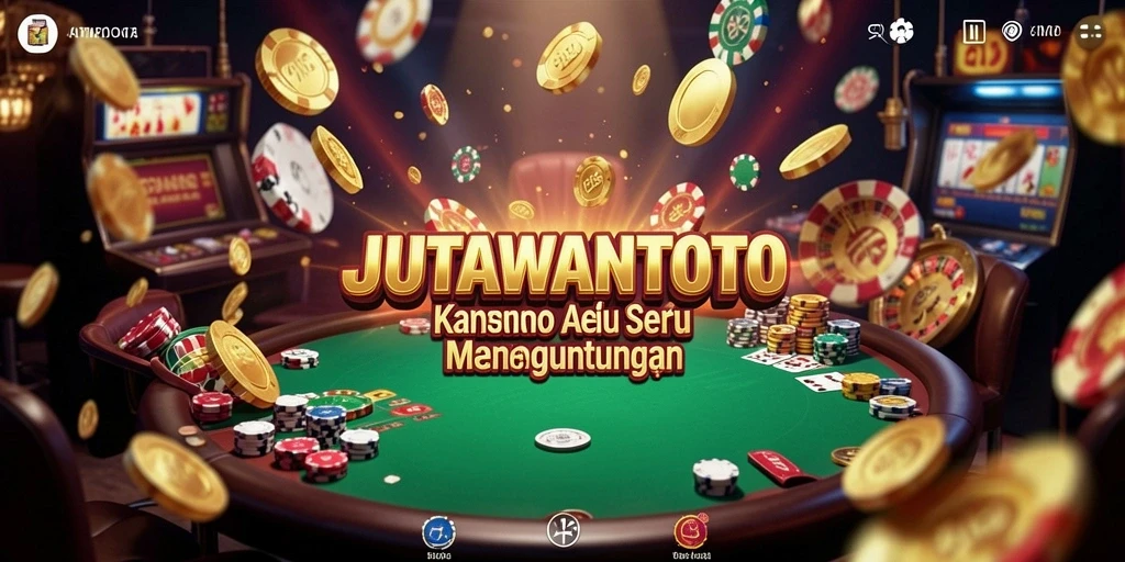 Screenshot JUTAWANTOTO menampilkan keseruan bermain di kasino virtual.