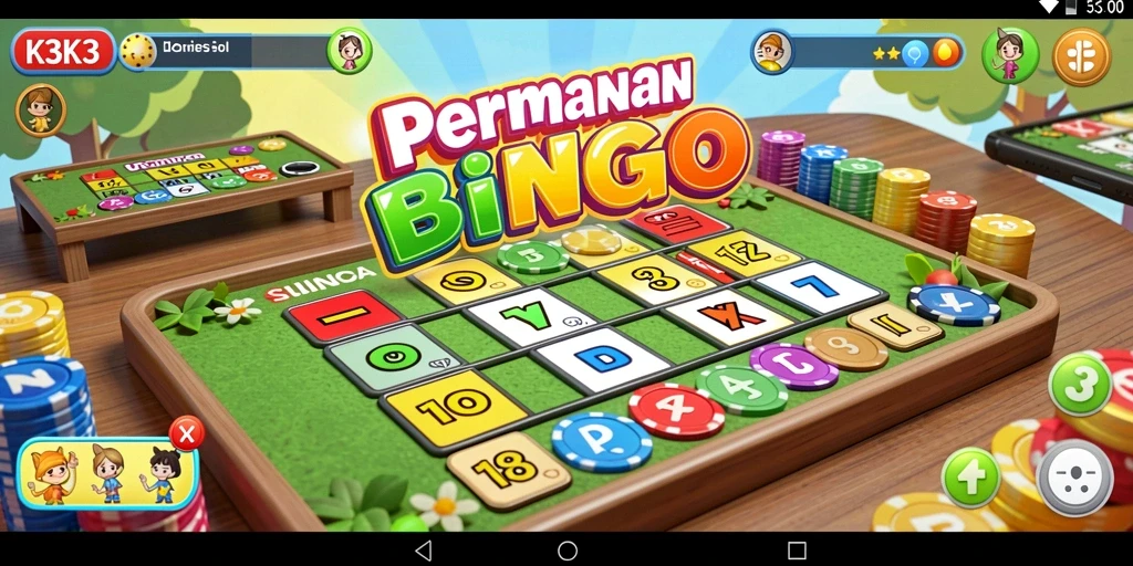 Screenshot gameplay K3K3 yang menunjukkan keseruan Bingo.