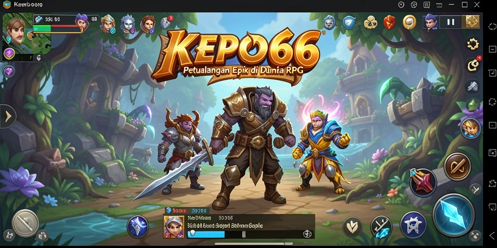 Tampilan gameplay KEPO66 yang menakjubkan dengan karakter dan dunia hidup.