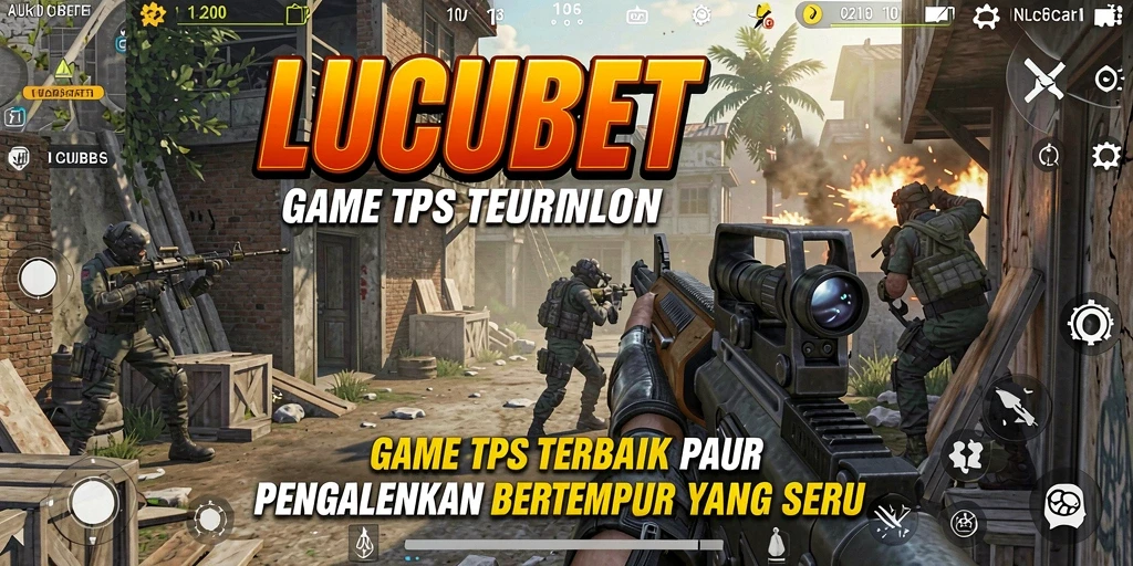 Gameplay seru dalam pertempuran TPS menegangkan LUCUBET.