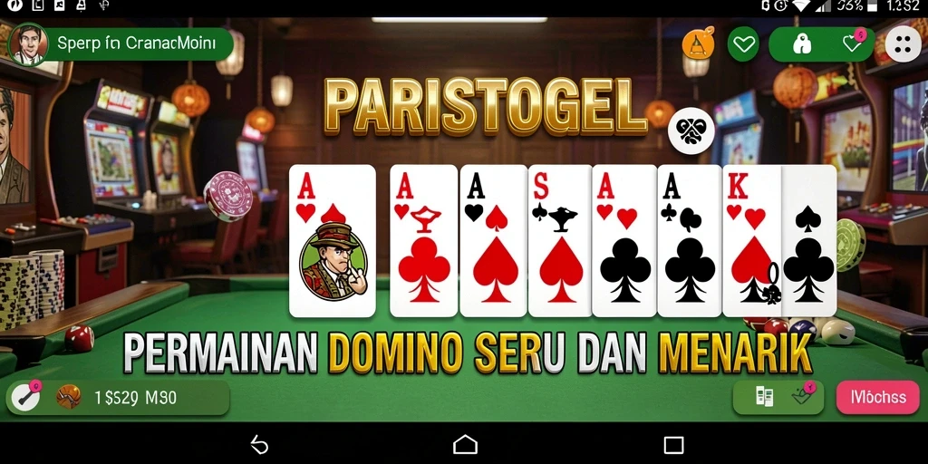 Screenshot menampilkan gameplay seru di PARISTOGEL dengan teman-teman.
