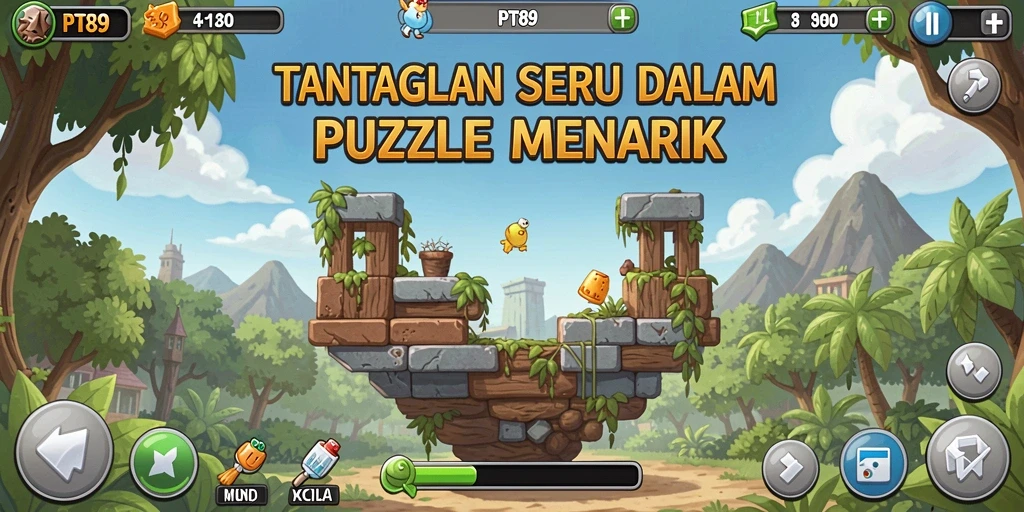 Tampilan gameplay PT89 dengan tantangan puzzle menarik.