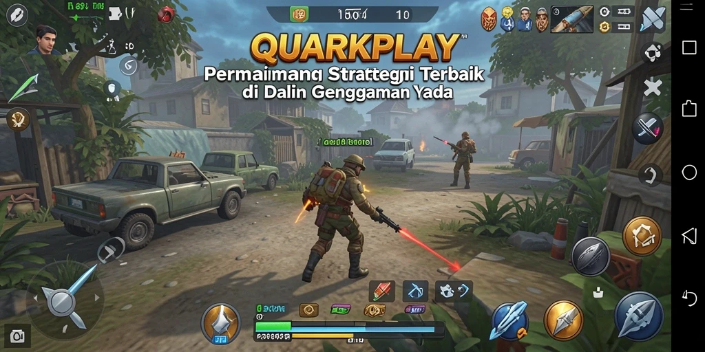 Tampilan gameplay QUARKPLAY yang penuh aksi dan strategi.