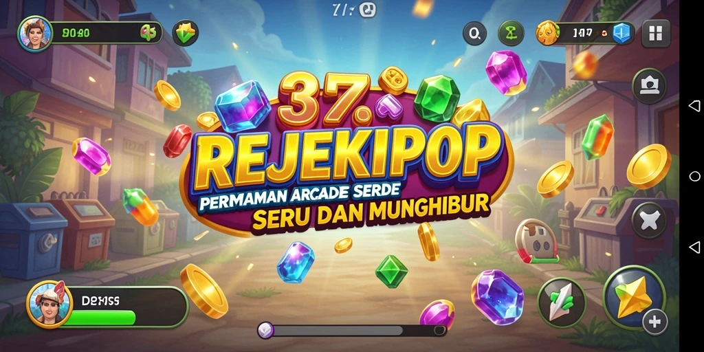 Screenshot gameplay REJEKIPOP yang menampilkan aksi seru dan tantangan menarik.