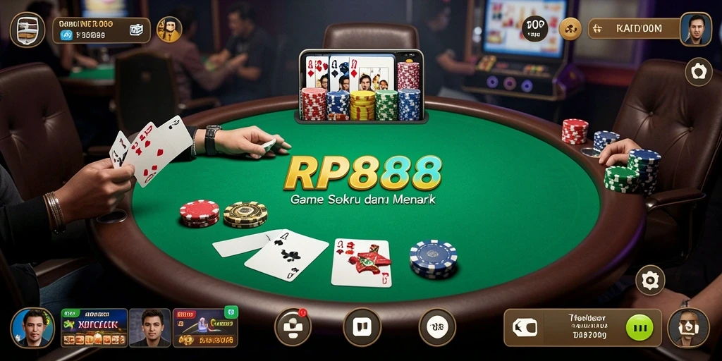 Tampilan menarik dari gameplay Poker RP888 di perangkat Anda.