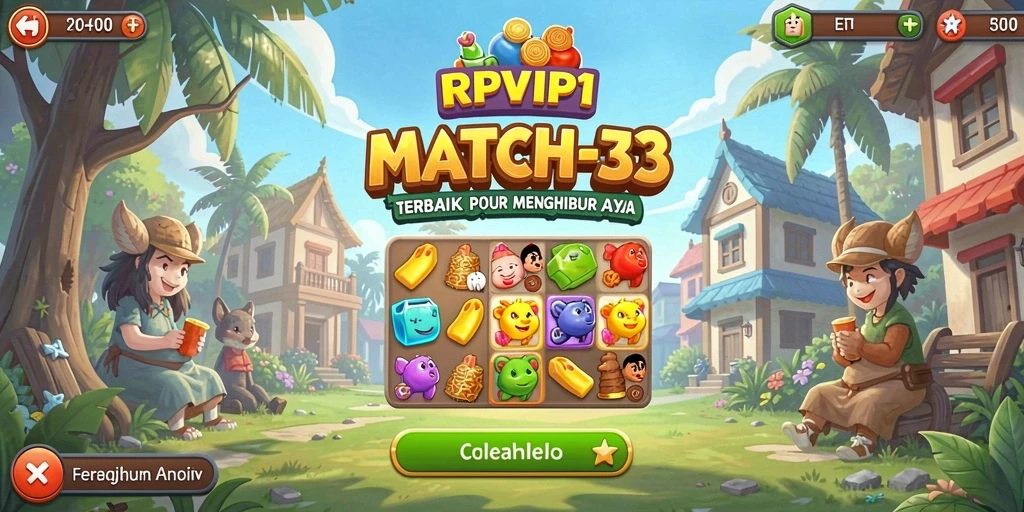 Tampilan gameplay RPVIP1 yang seru dan berwarna-warni.