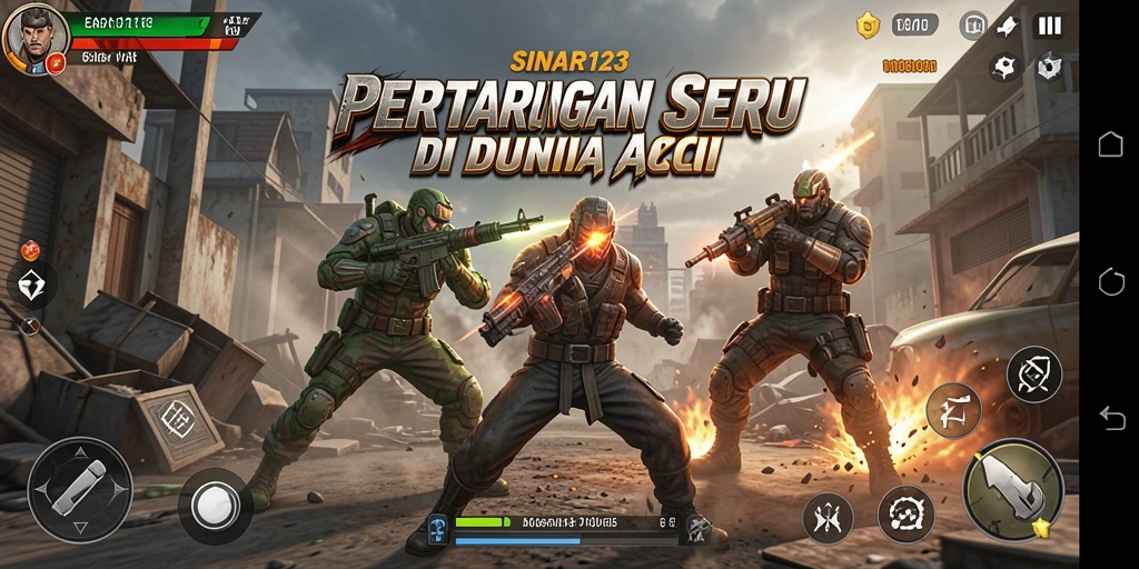 Tangkapan layar utama SINAR123 menampilkan aksi seru gameplay.