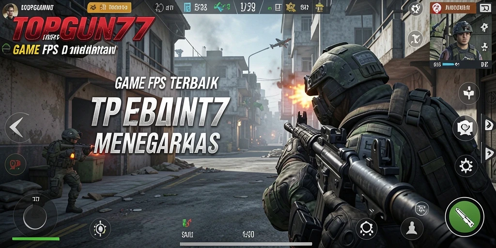 Screenshot gameplay mendebarkan di TOPGUN77 dengan aksi tembak-menembak.
