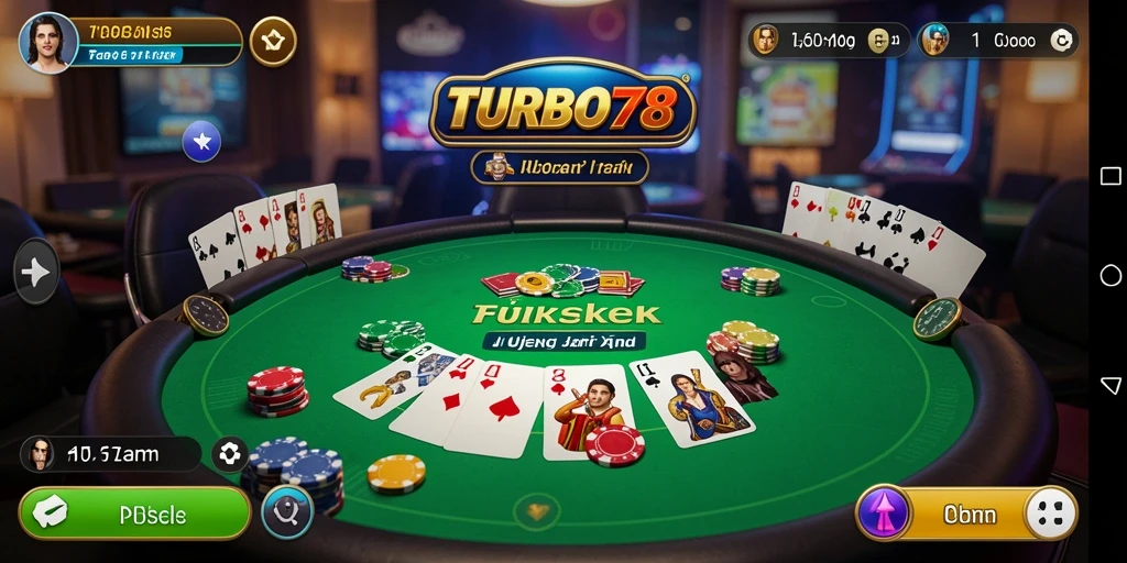 Tampilan gameplay TURBO78 yang seru dan mendebarkan.