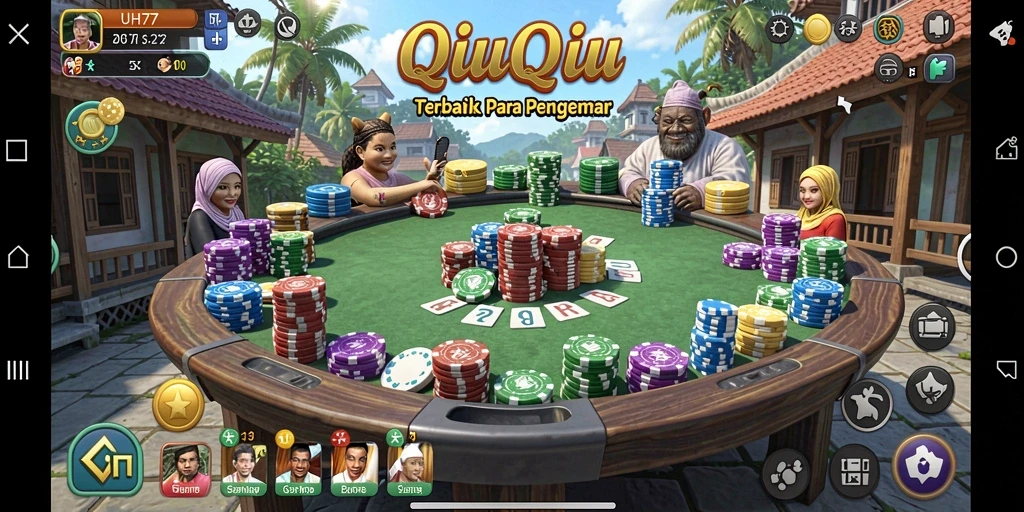 Gameplay menarik game QiuQiu UH77 yang menantang.