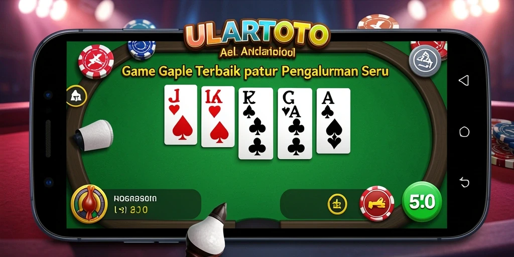 Tampilan menarik dari gameplay ULARTOTO saat bermain Gaple.