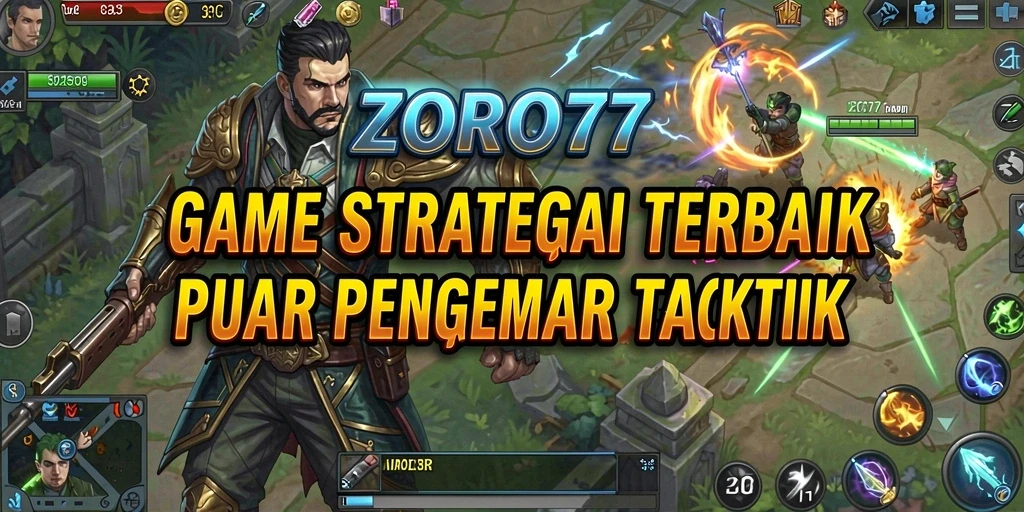Tampilan menarik dari gameplay strategis ZORO77 yang mendebarkan.